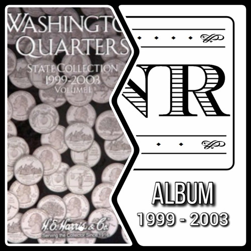 Álbum Cuartos Estados Dolar Eeuu - 1999 - 2003 - P & D -25 C