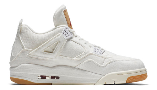 Zapatillas Jordan 4 Retro Levi's White (levi's Ao2571-100