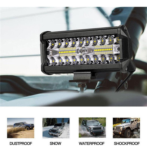 Barra Led Neblinero Auto Camioneta Original Blanco/ambar