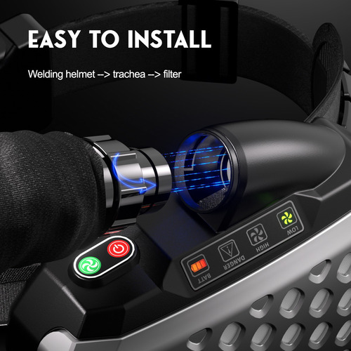 Máscara Solda Automática Com Filtro/lanterna 180ºcor Real/8k