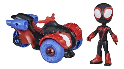 Figura De Acción Hasbro Miles Morales Con Tecno-moto Marvel