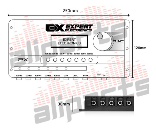 Imagem 5 de 6 de Processador De Audio Expert Pro Px1 Melhor Do Mercado 4 Vias