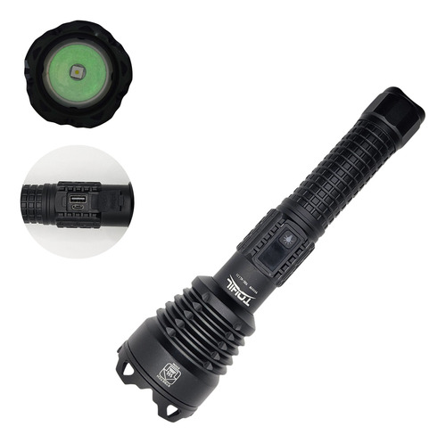 Lampara Tactica Militar Recargable Usb C Led Dimeable Al-135