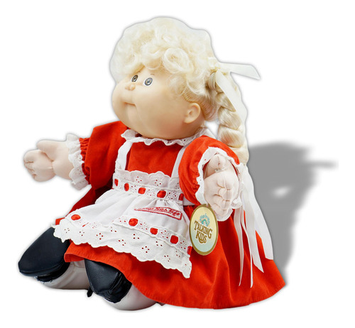 Coleco Cabbage Patch Kids Talking Girl Dress Red 1987