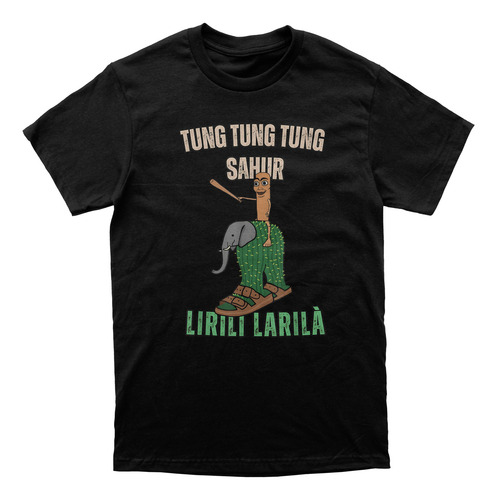Playera Italian Brainrot Tung Tung Sahur Unisex