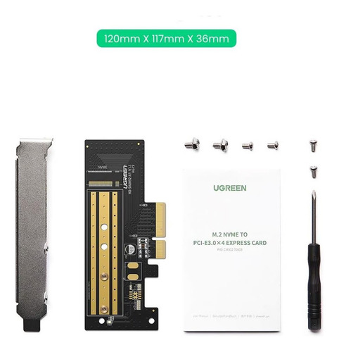 Tarjeta Expansión Pcie 3.0 X 4 Soporta 4tb Disco Solido Nvme