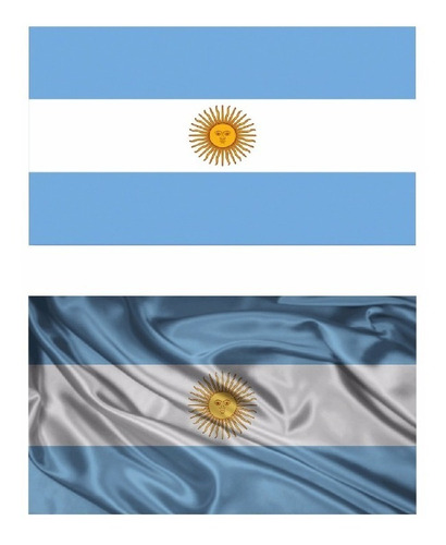 Rdg - Bandera Argentina Vinilo Impreso 15 Cms.