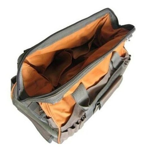Imagem 3 de 3 de Bolsa Maleta Fundo Falso Em Lona 37 Bolsos P/ Ferramentas