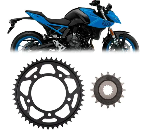 Kit Coroa + Pinhão Jt Sprockets Suzuki Gsx8s Gsx-8s Todas