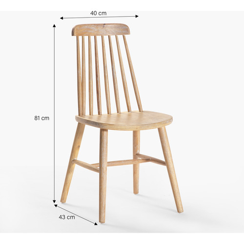 Silla Madera Palafito Form