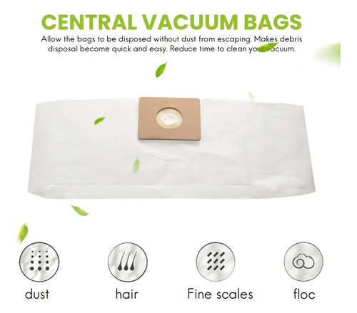 Bolsa De Filtro De 12 Piezas Para Aspiradora Shop Vac De 1.5