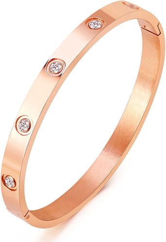 Ad Jewelry - Brazalete De Amor Chapado En Oro De 18 Quilates