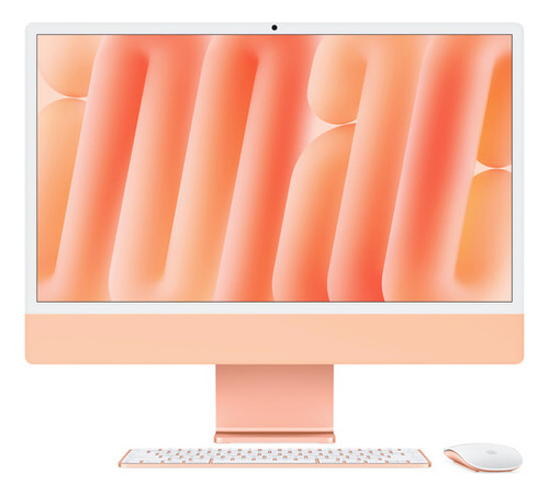 Apple Imac 24 M4 Chip 8-core - 16gb Ram 256gb Ssd Silver Naranja