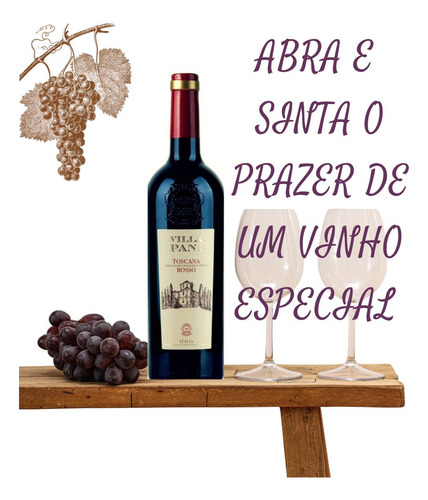 Vinho Villa Pani Toscana Rosso 2020 Blend 750 Ml