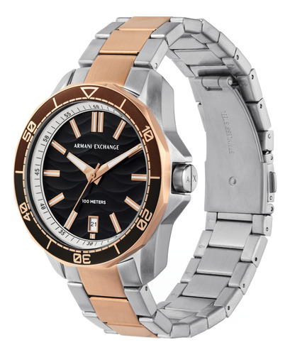 Reloj Hombre Ax Spencer De Acero4 44mm