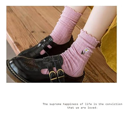 Kimkshine, Calcetines Con Volantes Para Mujer, Calcetín De P