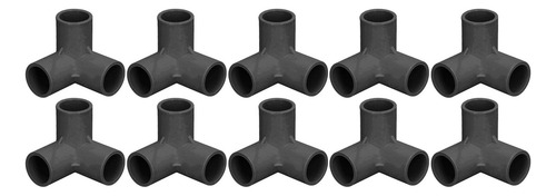 Accesorios De Pvc De 3 Vías 10pcs Codo De Montaje En T De Pl
