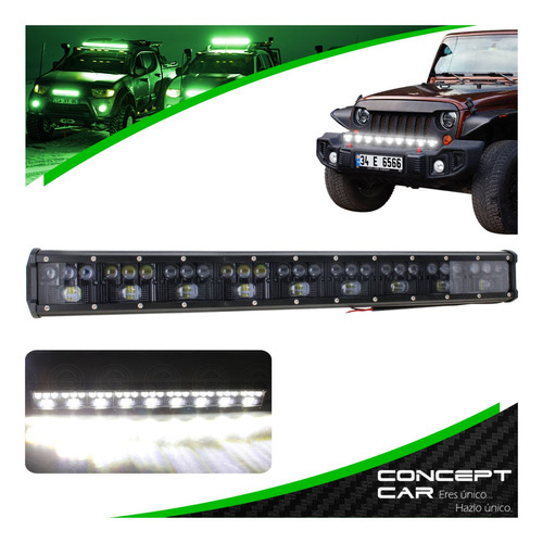 Barra Auxiliar 36 Hiper Led Lupa 25 Pulgada Jeep 4x4 12-24v