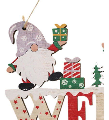 Colgante De Madera Para Navidad, Placa Para Colgar En La