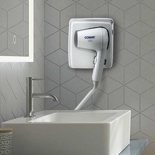 Secadora Cabello Conair Empotrable Viaje Compact Pared Hotel Color Blanco