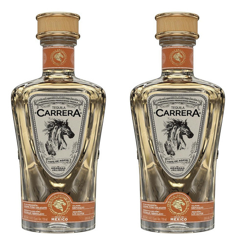 Pack De 2 Tequila Carrera Reposado 750 Ml