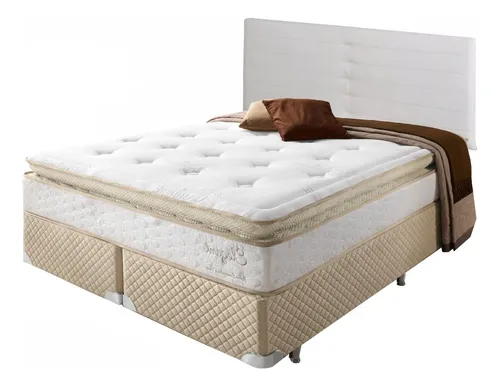 Respaldo Cabecera Sommier N3 2 Plazas 170 Regulable Dormire Color Crema