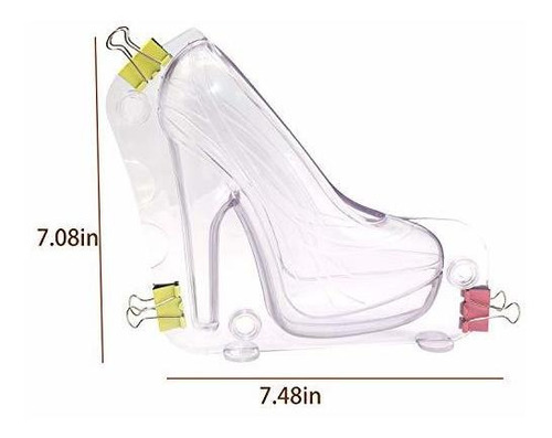 Molde De Chocolate Para Zapato De Tacón 3d Grande Con 3