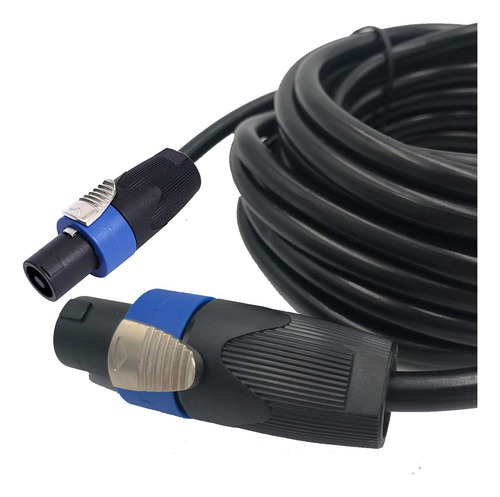 2 Pack 15ft Pro Speakon To Speakon Cable, Pair 12awg Patc...