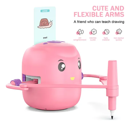 Robot De Dibujo Cyjbe Para Niños 5+ Con 16 Lápices Y