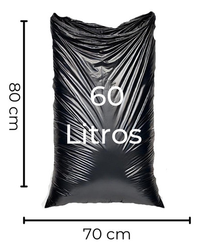 Saco De Lixo Reforçado Resistente Grosso 60 Litros C/5 Kg