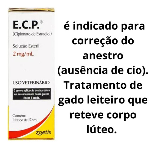 Ecp 10ml Cipionato De Estradiol Correção Do Anestro