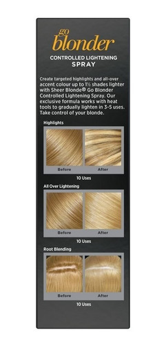 John Frieda Sheer Blonde Go Blonder Controlada Aerosol Alige
