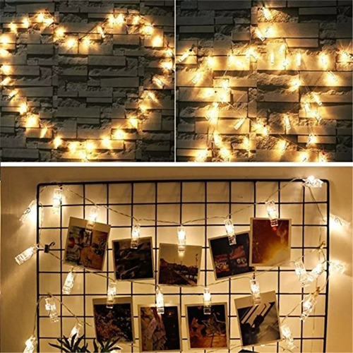 Guirnalda De Luces Decorativas Para Fotos 1.5 M 10 Leds