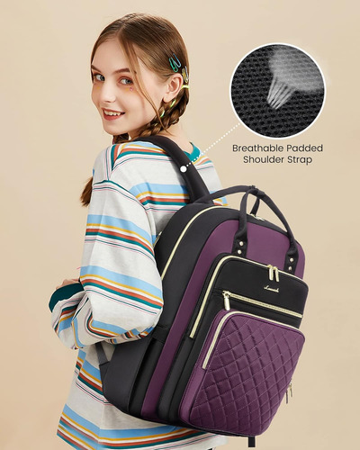 Mochila Para Computadora Portátil Para Mujer, Mochila Para T