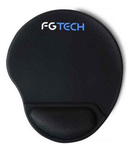 Mouse Pad Con Apoya Muñeca De Gel Fg Tech Antideslizante Negro