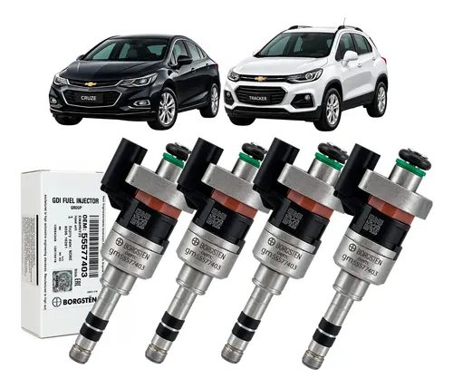 4 Bico Injetor Cruze 1.4 Turbo 2017 À 2019 55577403 Original