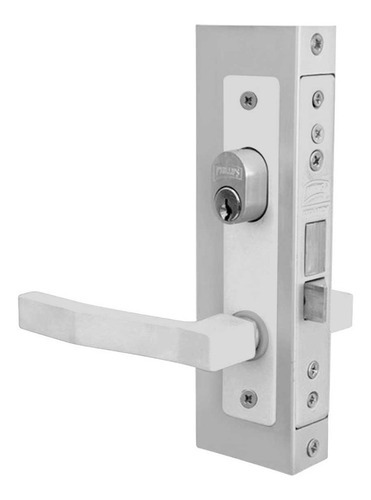 Cerradura Para Perfiles De Aluminio Phillips 550 Blanco Color Gris/Blanco