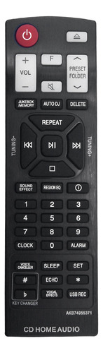Reemplace El Control Remoto Akb74955371 Para LG Mini Cd Home