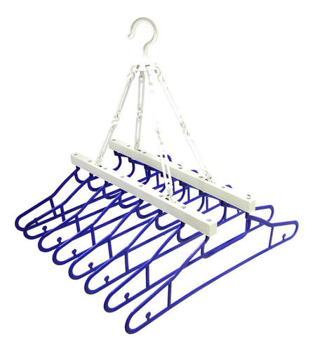 Varal De Pendurar Cabideiro De Plástico Colors Com 8 Cabides