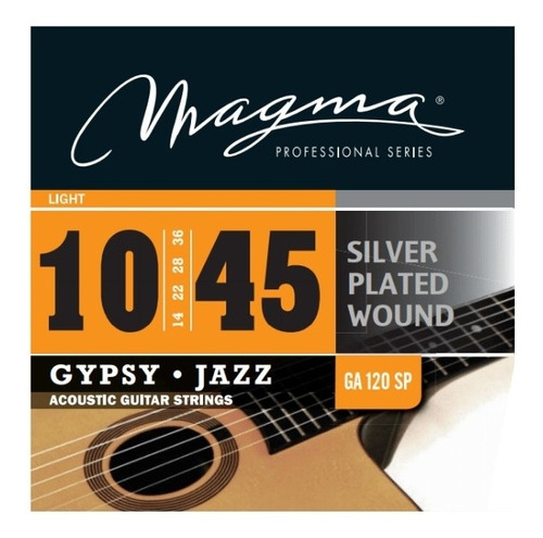  Encordado Para Guitarra Acústica Gypsy Jazz 010-045 Ga120sp