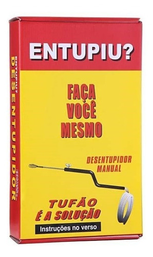 Desentupidor Manual Tufão 10m Canos/esgoto/pia/ralo Overtime