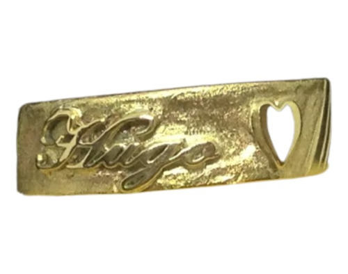 Anillo De Oro Con Grabado De Nombre