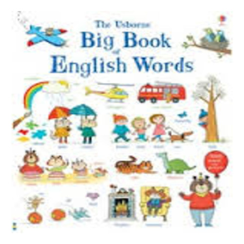 Big Book Of English Words, De Mackinnon, Mairi. Editorial Usborne Publishing, Tapa Blanda En Inglés, 2013