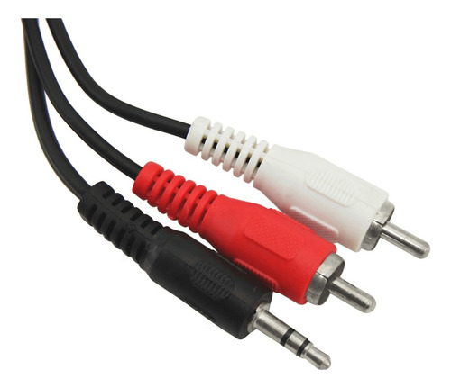 Cabo De Áudio Auxiliar P2 X 2 Rca Estereo Celular Som 1,5m