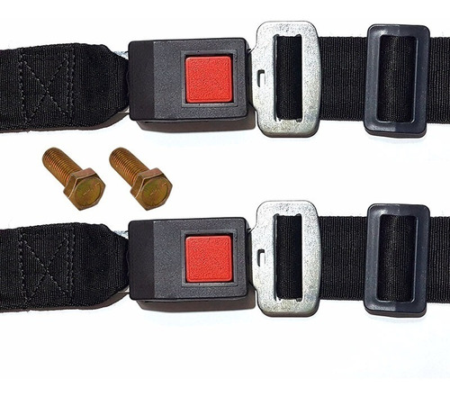 Cinturon De Seguridad Trasero Para Auto Dos Puntos C/bulones