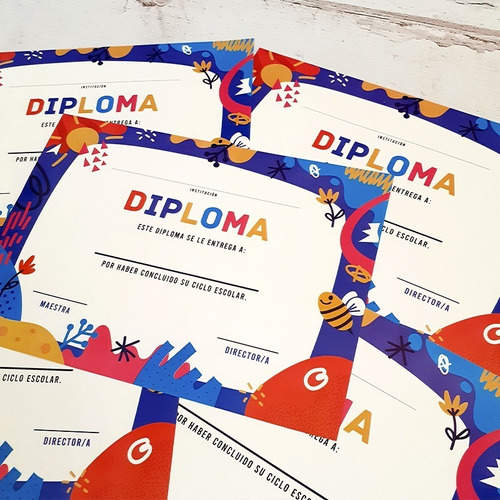 Diploma Egresados Jardin Nivel Inicial Pack X24