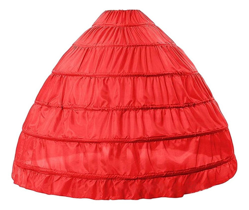 Accesorios De Boda Vestido De Novia Con Falda De Rojo 6 Aros