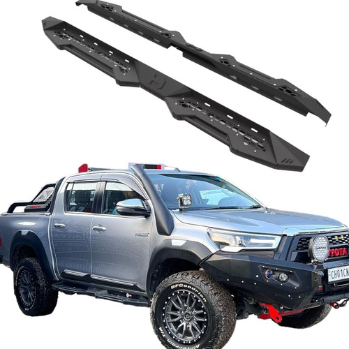 Estribos Toyota Hilux 2024 Doble Cabina Estilo Hamer Rhino 