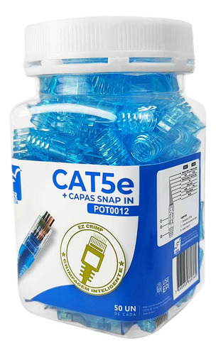 Alicate De Crimpar Ez Crimp + Capas + Conectores Rj45 Cat5e
