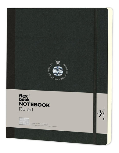 Libreta Apuntes Lineal Flexbook Notebook 194 Pags, 13x21 Cm